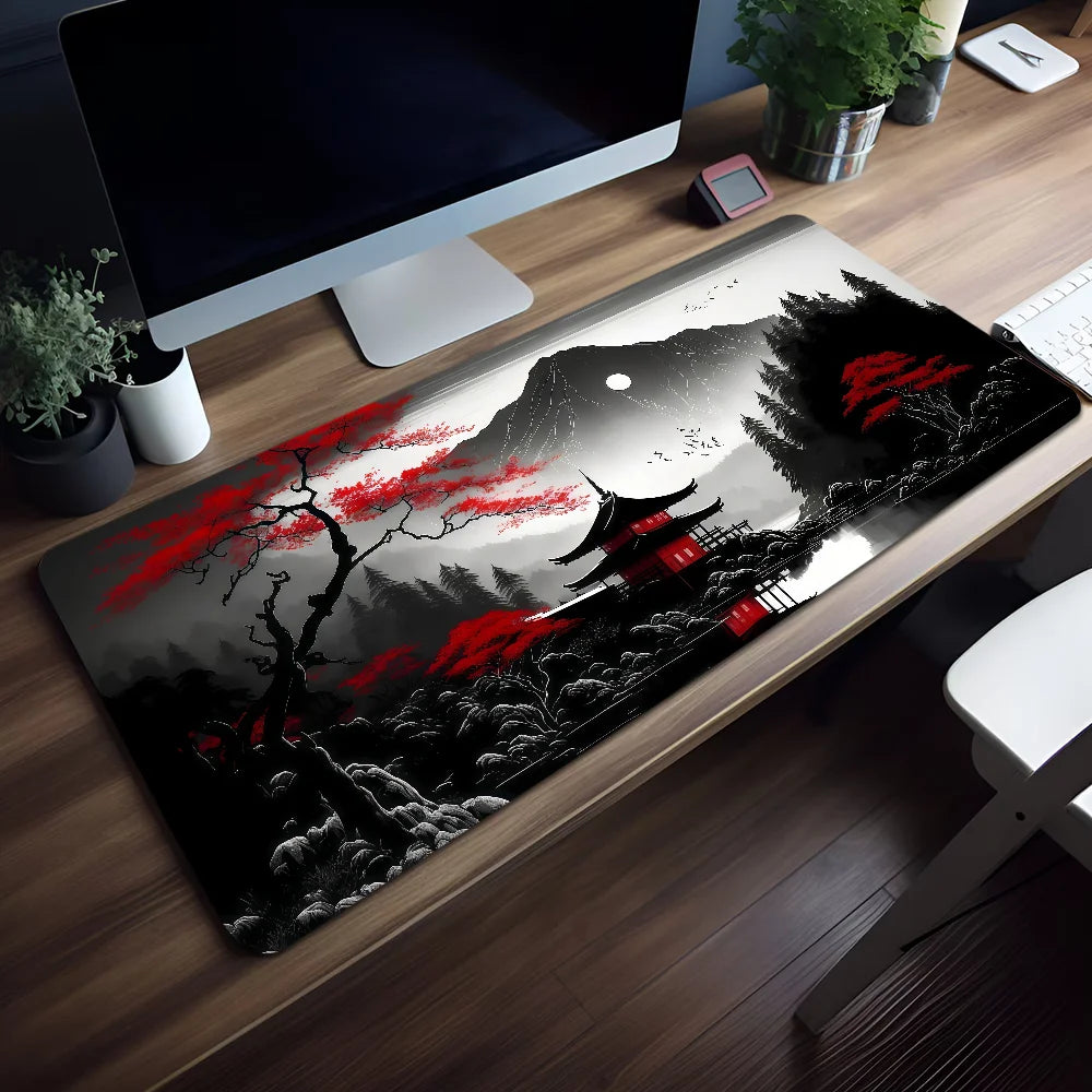 Tapis de Souris Coucher de Soleil Montagne - Vue principale